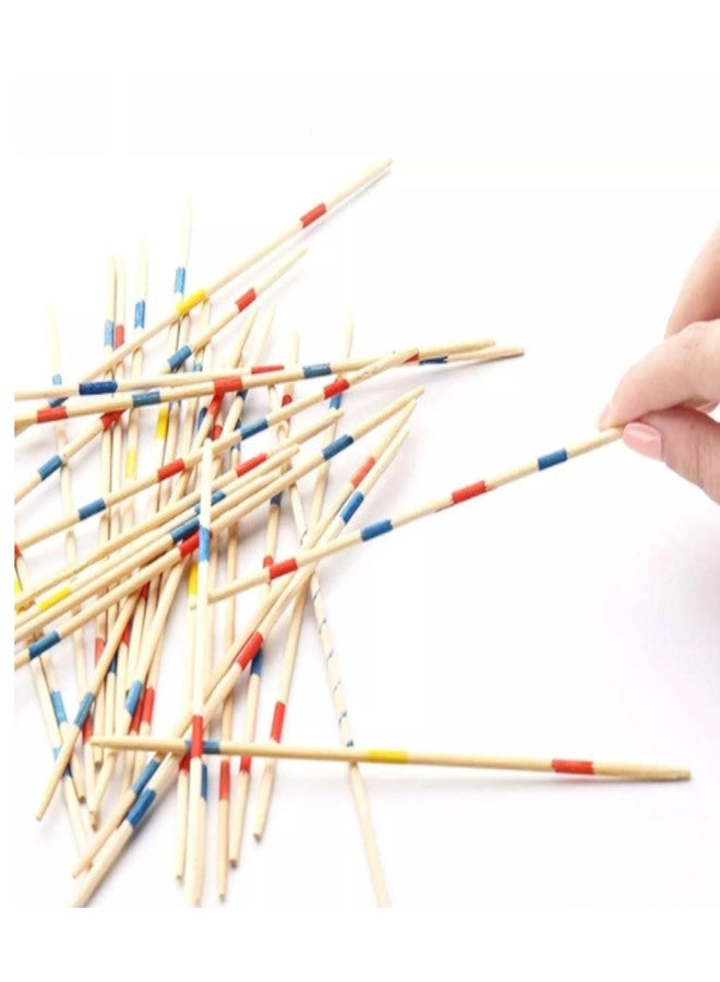 UPBEAT Classic Mikado Sticks Game (Pack of 2) Fun Family Game I Hand-Eye Coordination I Gift I Birthday I Wooden Toy I Skill & Precision Game I Classic Pick-up Sticks Game - Image 4